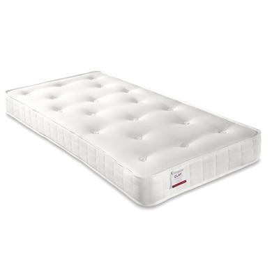 Read more about Single orthopaedic open coil spring tufted mattress clay